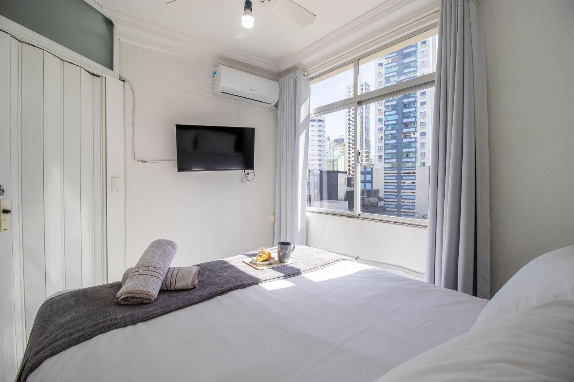 Was36 - 1dorm Climatizado, Calcadao, Tv's Smart Apartamento
