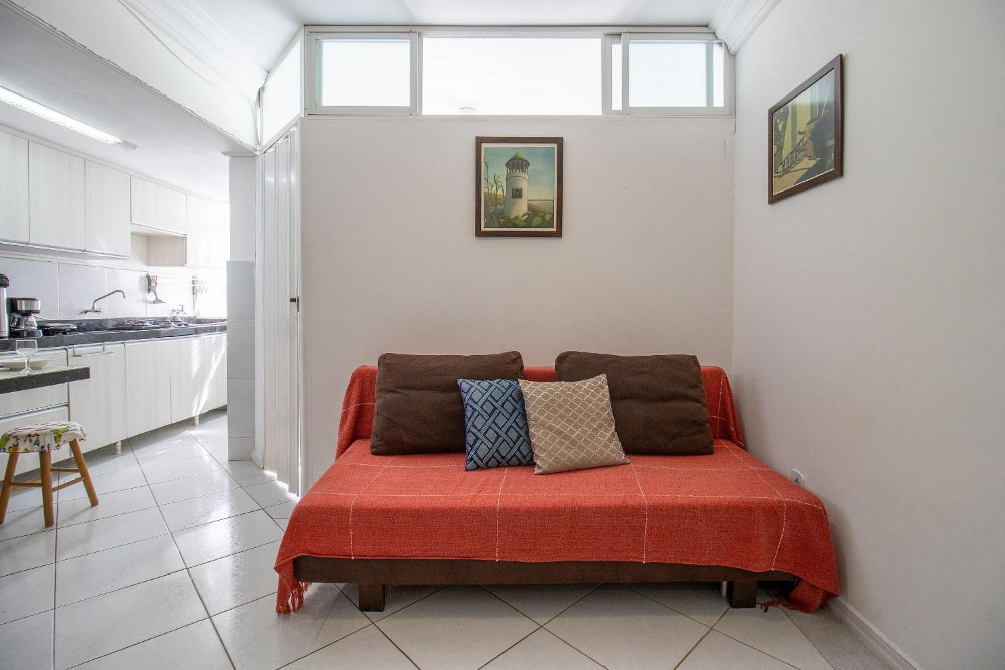 Was36 - 1dorm Climatizado, Calcadao, Tv's Smart Apartamento *